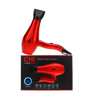 CHI 1400 Series Red Foldable Compact Hair Dryer